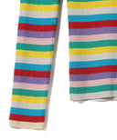 maturely / Rib Multi Lame Boder Knit
