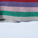 maturely / Rib Multi Lame Boder Knit