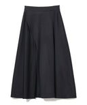 Demi-Luxe BEAMS / ウールサテン フレアスカート