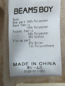 BEAMS BOY / ボア フリース ハーフジップ プルオーバー