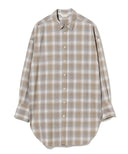 Demi-Luxe BEAMS / チェック ロングシャツ
