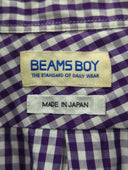BEAMS BOY / 100/2 ギンガムチェック ボタンダウン シャツ