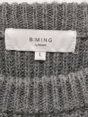 B:MING by BEAMS / 片畦 ウール クルーネック ニット