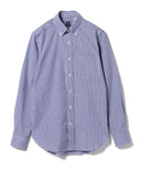 BEAMS F / ギンガムチェック ボタンダウンシャツ