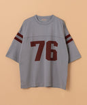 BEAMS LIGHTS / コットンレーヨン フットボールTシャツ
