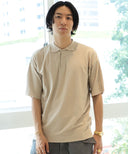 AURALEE / HARD TWIST AMUNZEN DOUBLE CLOTH POLO