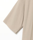 AURALEE / HARD TWIST AMUNZEN DOUBLE CLOTH POLO