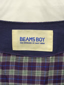 BEAMS BOY / テンセル チェック ガウン ワンピース