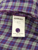 BEAMS BOY / テンセル チェック ガウン ワンピース