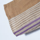 QUWAGI / ストライプ スタンドカラーシャツ