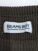 BEAMS BOY / ミリタリー ショート プルオーバー ニット