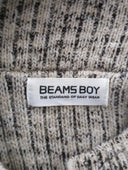 BEAMS BOY / 5ゲージ プレーティング ハイネック ニット