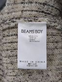 BEAMS BOY / 5ゲージ プレーティング ハイネック ニット