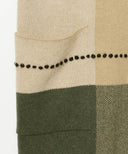 ADAWAS × Demi-Luxe BEAMS / 別注 ビックチェック ニット ワンピース