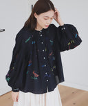 BEAMS BOY / サイン ギャザー スモック