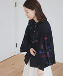 BEAMS BOY / サイン ギャザー スモック