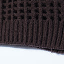 AURALEE / WOOL FELT YARN MESH KNIT PULLOVER