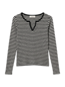 Demi-Luxe BEAMS / スリットネック プルオーバー