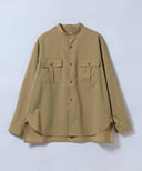 BEAMS LIGHTS / SOLOTEX(R)バンドカラー サファリシャツ