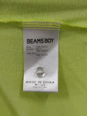 BEAMS BOY / ミリタリー リブ ヘンリーネック ロングスリーブ
