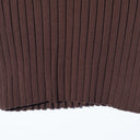 Demi-Luxe BEAMS / ワイドリブ 5分袖ニット