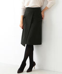 Demi-Luxe BEAMS / ポケット付き リバーラップ風 スカート