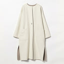 Demi-Luxe BEAMS / ロング丈 クルーネック リバーコート
