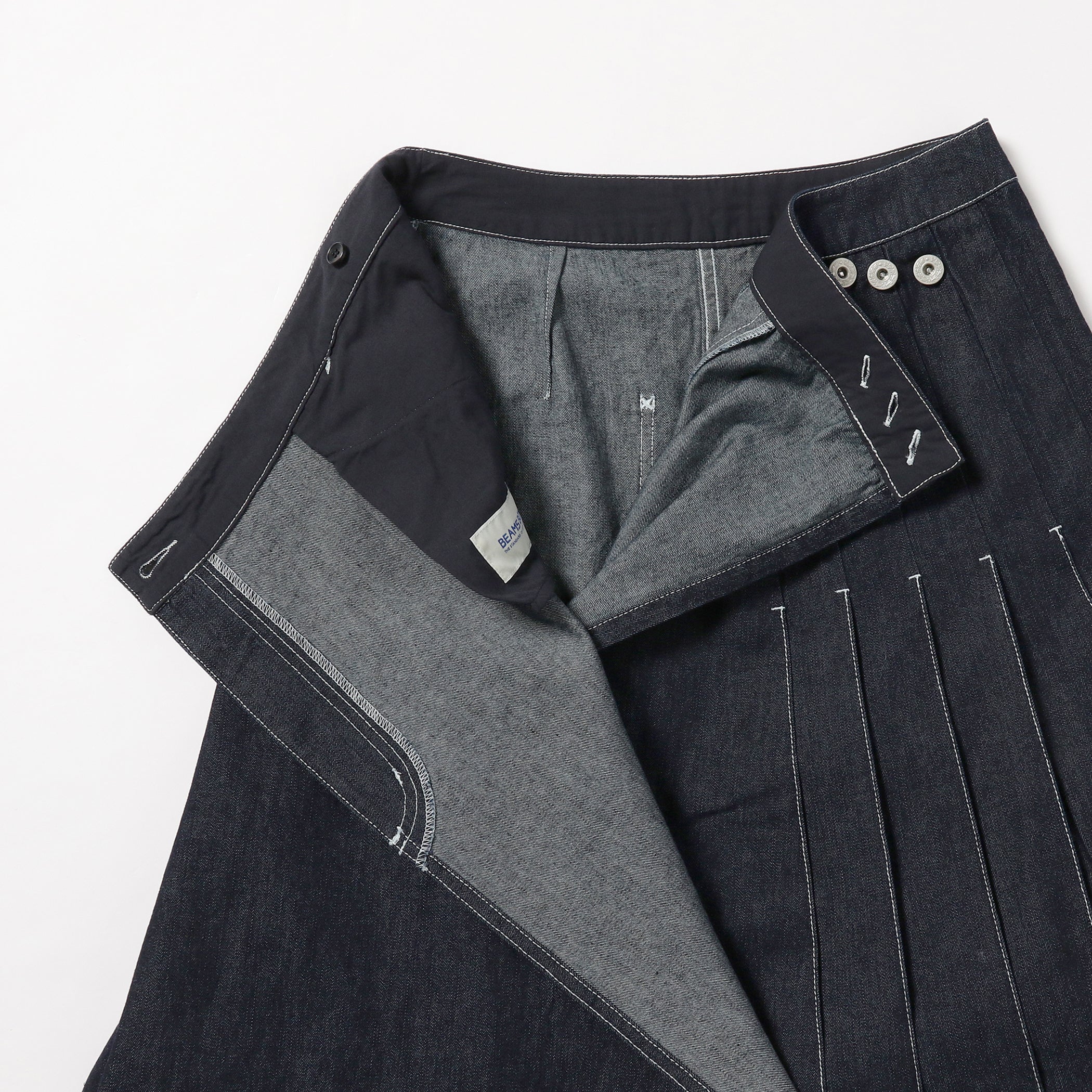 BEAMS BOY / ラップ プリーツ スカート / 2(M) / NAVY – BEAMS digroo