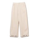 BEAMS BOY / ヘム ステンシル パンツ