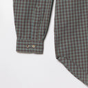 SEDAN / Poplin Plaid Big Button Down Shirt
