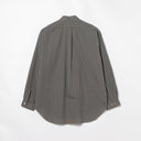 SEDAN / Poplin Plaid Big Button Down Shirt