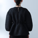 Demi-Luxe BEAMS / ジャカード パフスリーブ プルオーバー