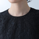 Demi-Luxe BEAMS / ジャカード パフスリーブ プルオーバー