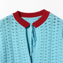 BEAMS BOY / ライン ニット カーディガン