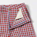 BEAMS BOY / ストレッチ サッカー ギンガムチェック スラックス