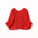 Ray BEAMS / シャーリング リボン ブラウス