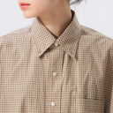 BEAMS BOY / ボーイ チェック ビッグ ボタンダウン シャツ
