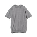 JOHN SMEDLEY × BEAMS F / 別注 ボーダー クルーネック ニット Tシャツ
