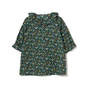 BEAMS BOY / リバティ フリル 5分袖 シャツ