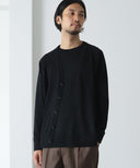 BEAMS LIGHTS / カラーシーム クラムステッチ カーディガン